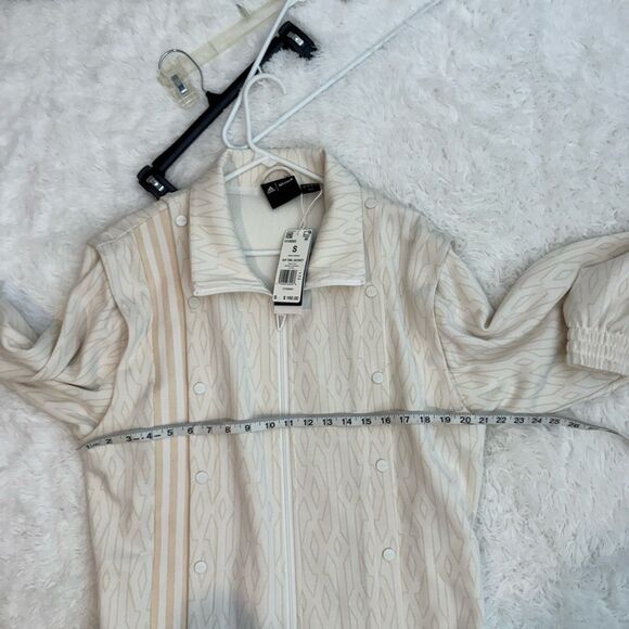 Adidas Ivy Park Beyoncé NWT Track Jacket Oversized Cream Size S - Picture 10 of 13